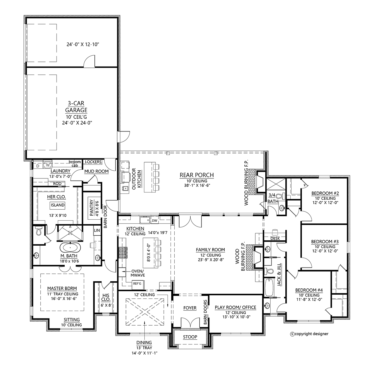 House Plan 41408 Level One