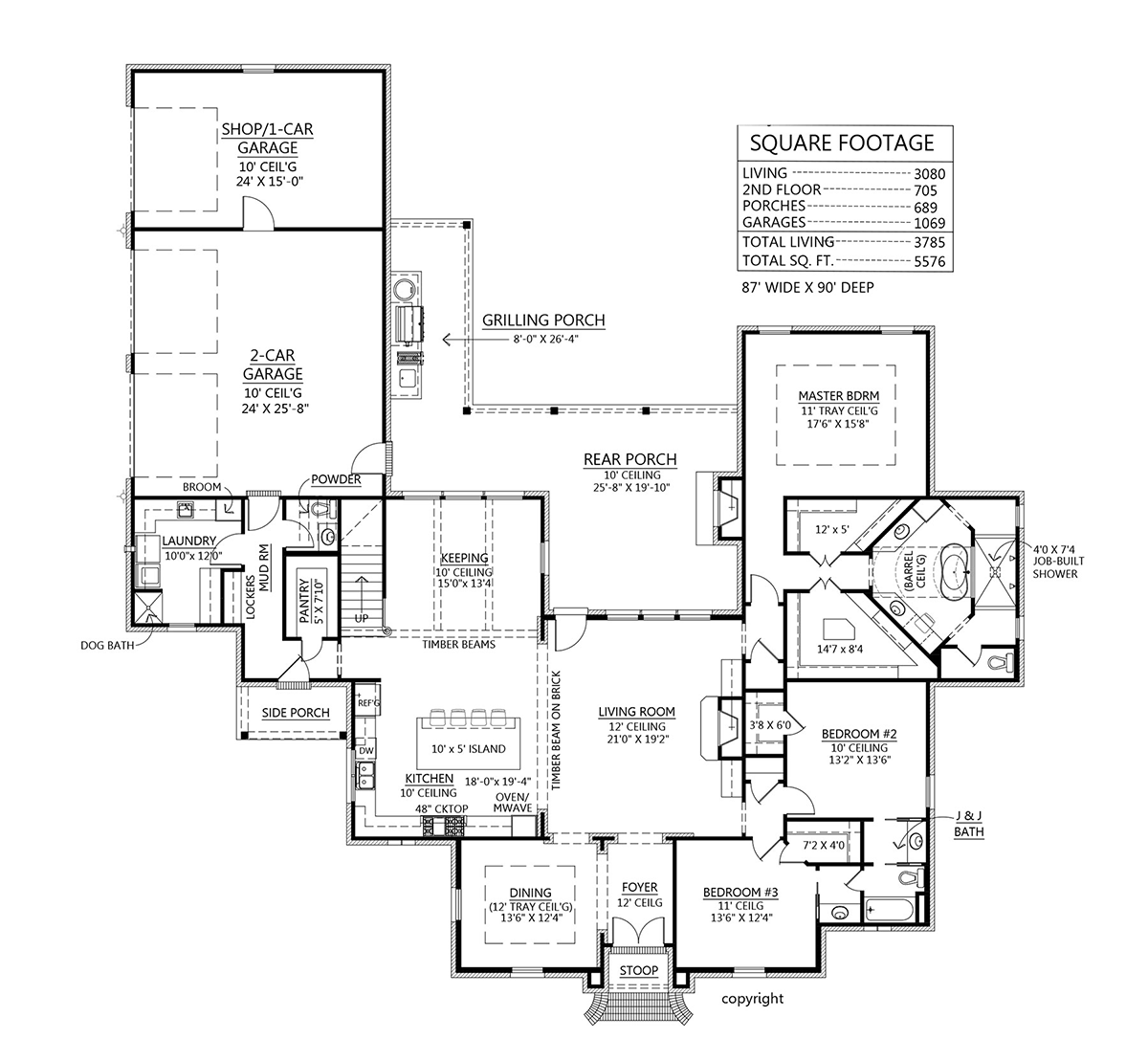 House Plan 41414 Level One