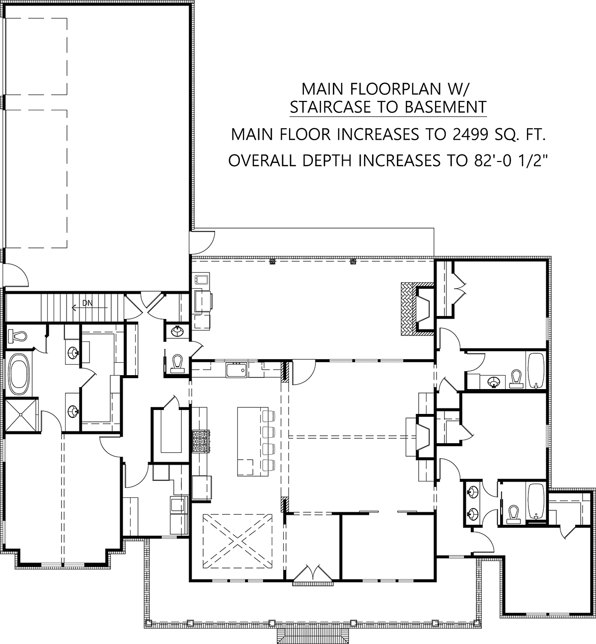 House Plan 41418 Alternate Level One