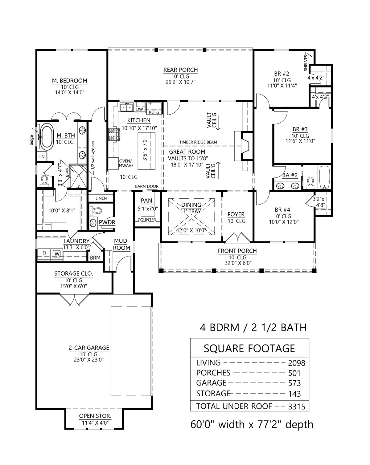 House Plan 41461 Level One