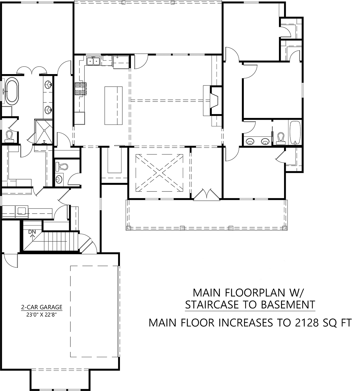 House Plan 41461 Alternate Level One