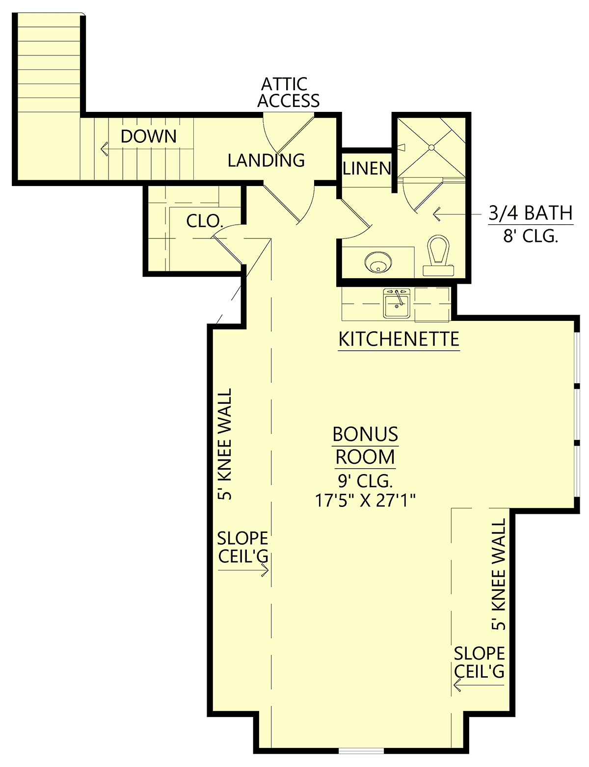 House Plan 41476 Level Two