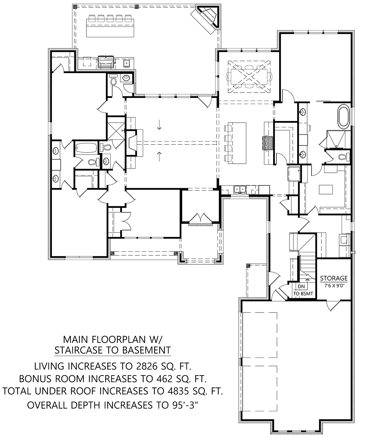 House Plan 41478 Alternate Level One