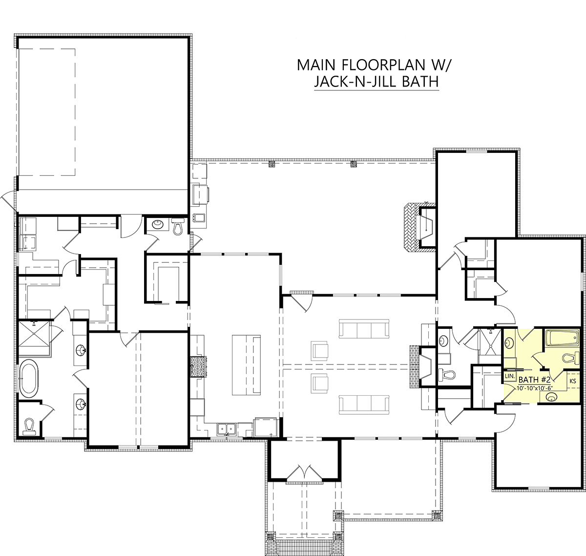 House Plan 41479 Alternate Level One