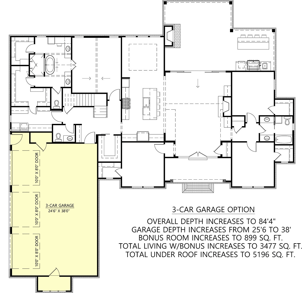 House Plan 41481 Alternate Level One