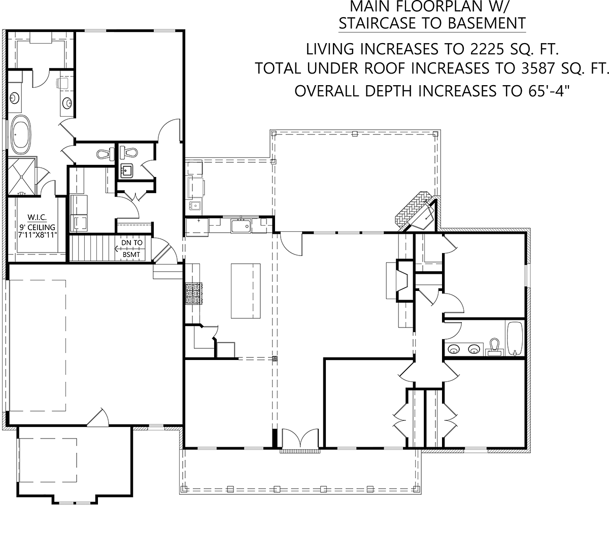 House Plan 41484 Alternate Level One