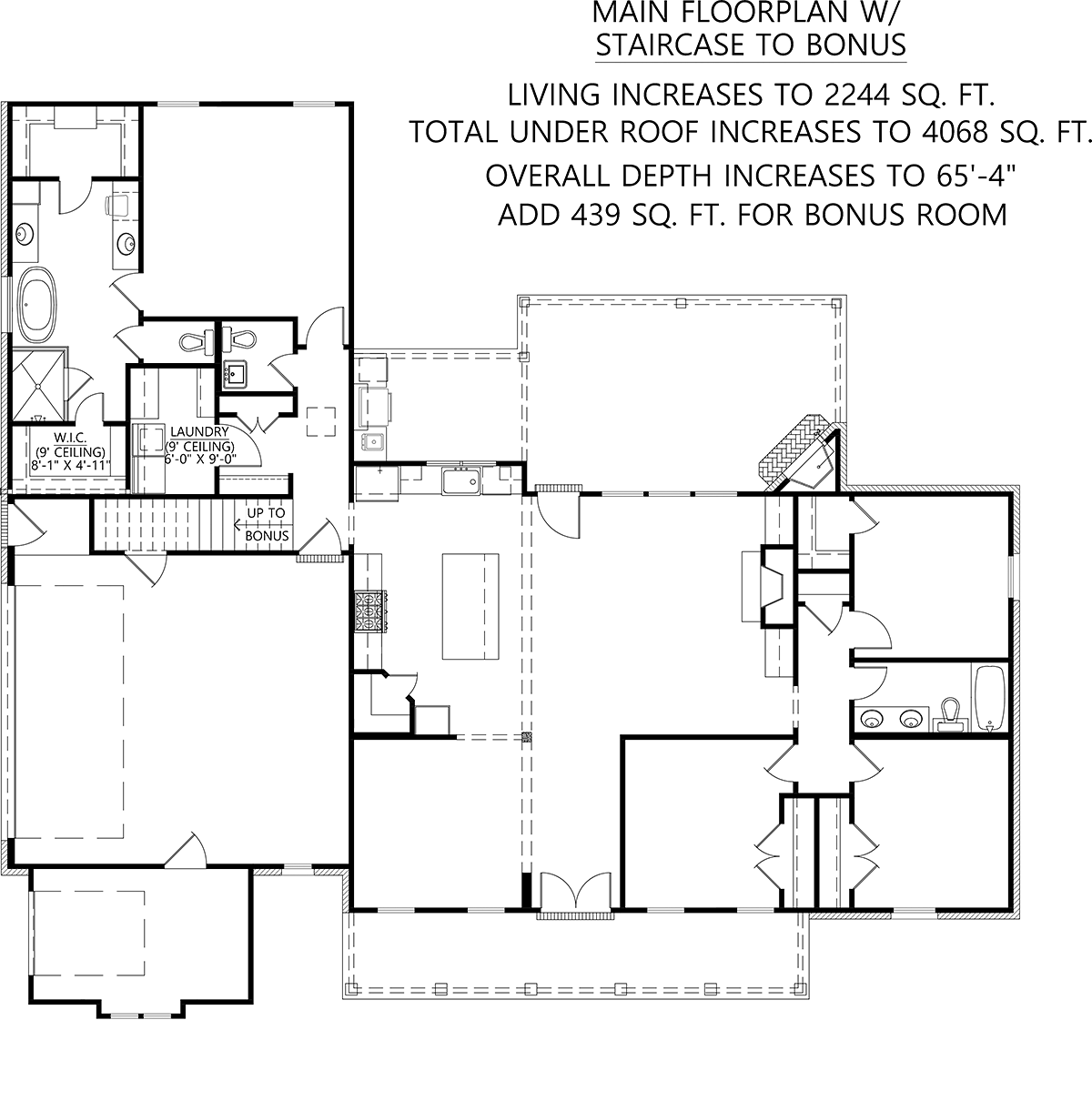 House Plan 41484 Alternate Level One