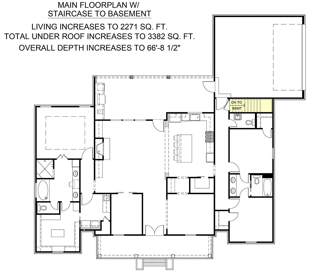 House Plan 41497 Alternate Level One