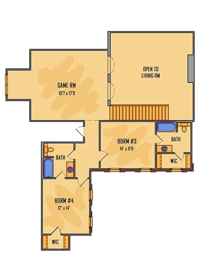 House Plan 41528 Level Two