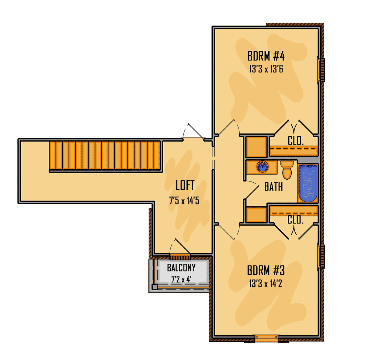 House Plan 41677 Level Two