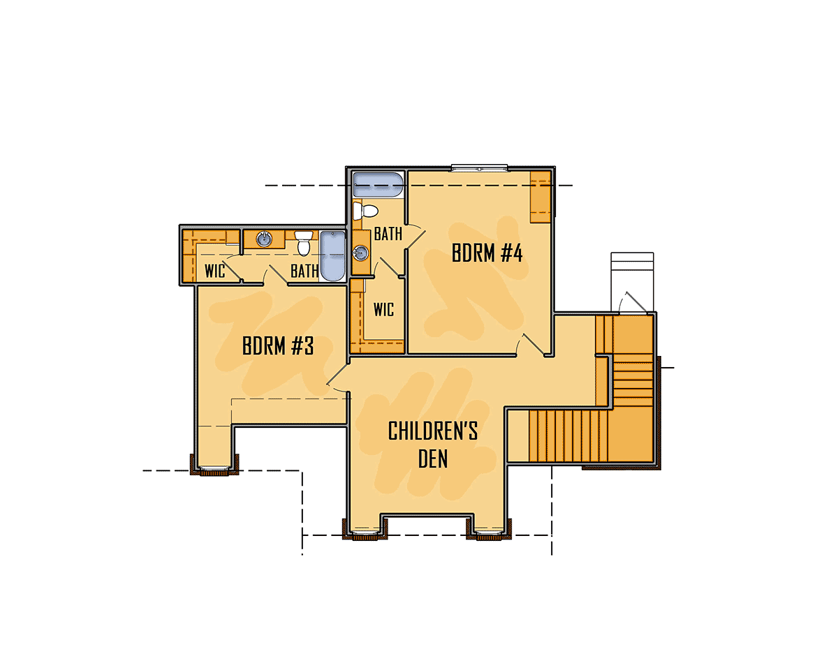House Plan 41679 Level Two