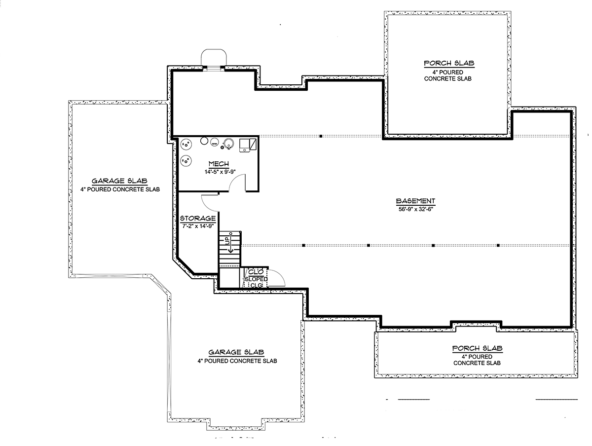 House Plan 41800 Lower Level