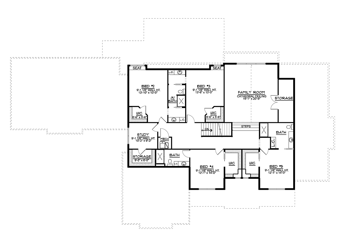 Plan 41812 | Craftsman Style with 4 Bed, 5 Bath, 3 Car Garage