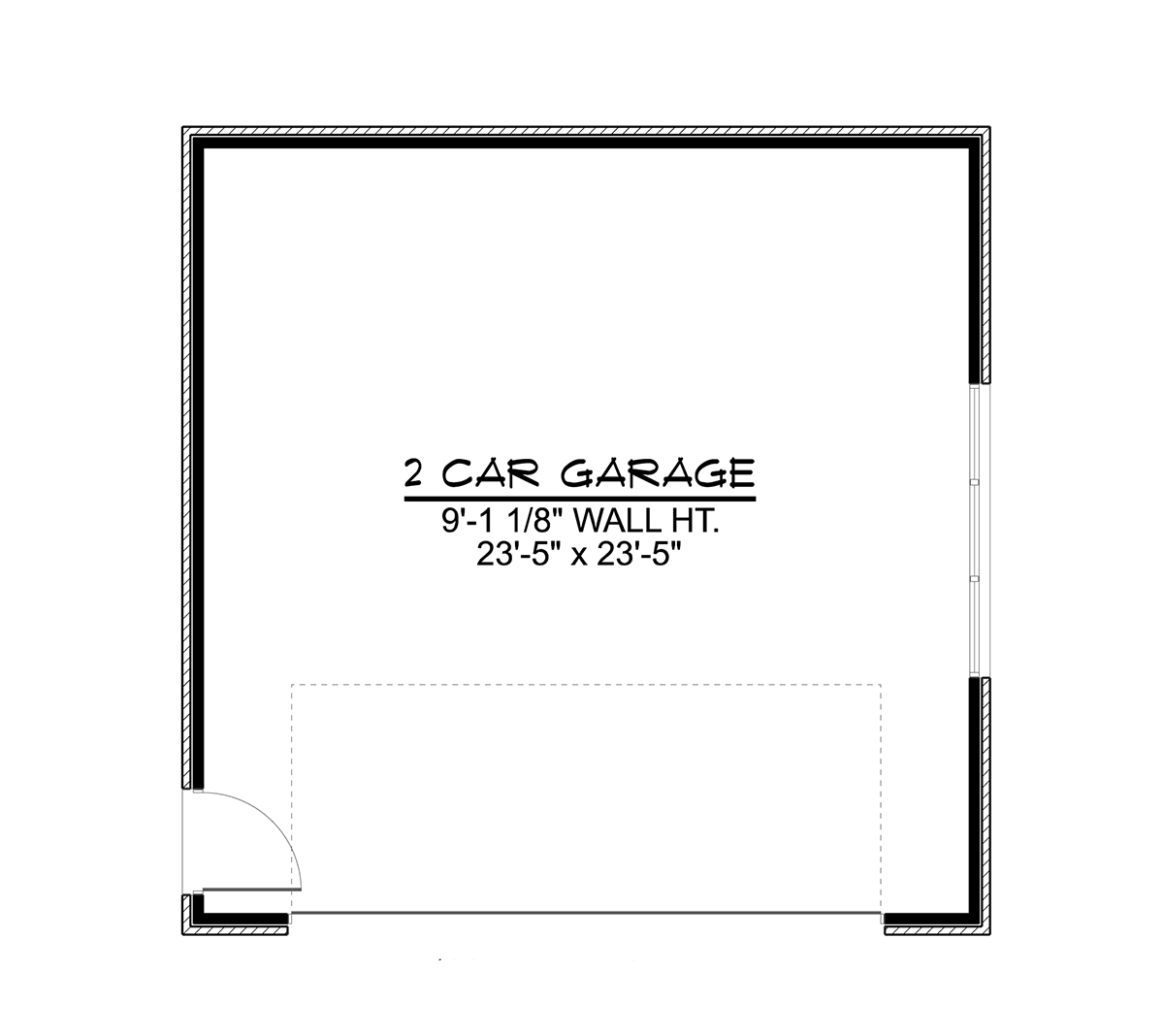 Garage Plan 41835 - 2 Car Garage Level One
