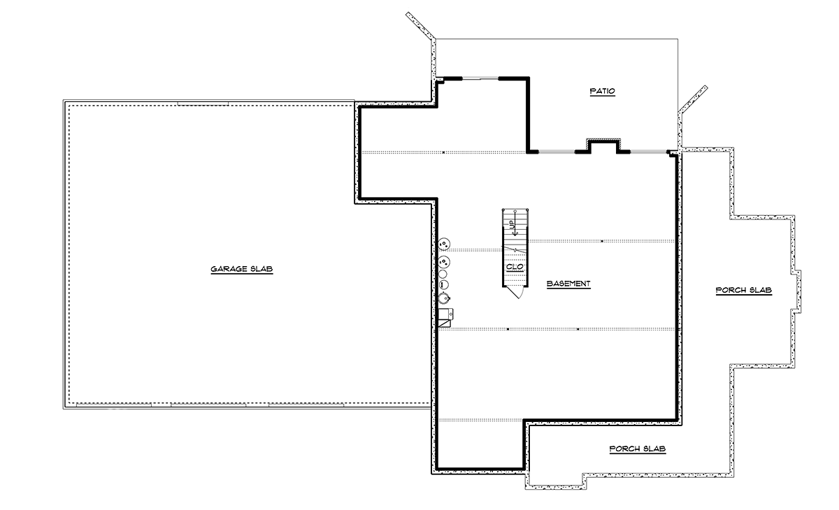 House Plan 41836 Lower Level
