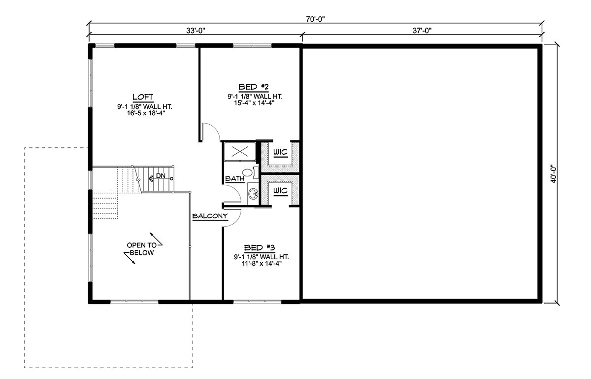 House Plan 41838 Level Two