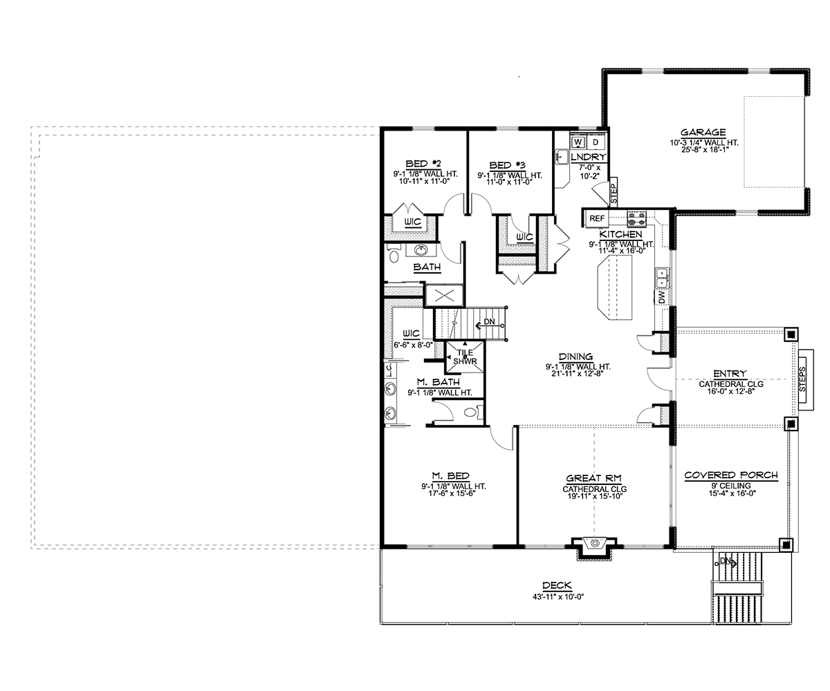 House Plan 41842 Level One