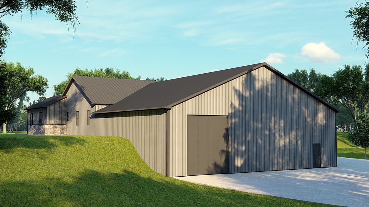 House Plan 41842 Rear Elevation