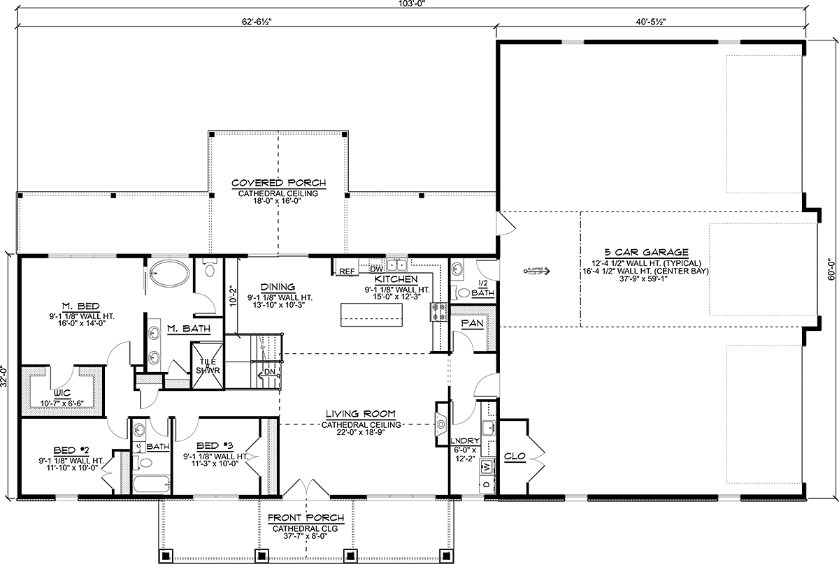 House Plan 41844 Alternate Level One