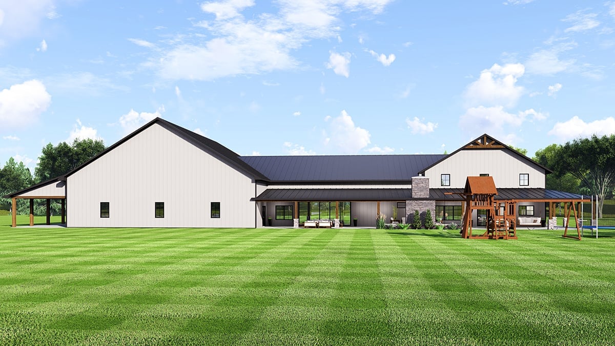House Plan 41847 Rear Elevation