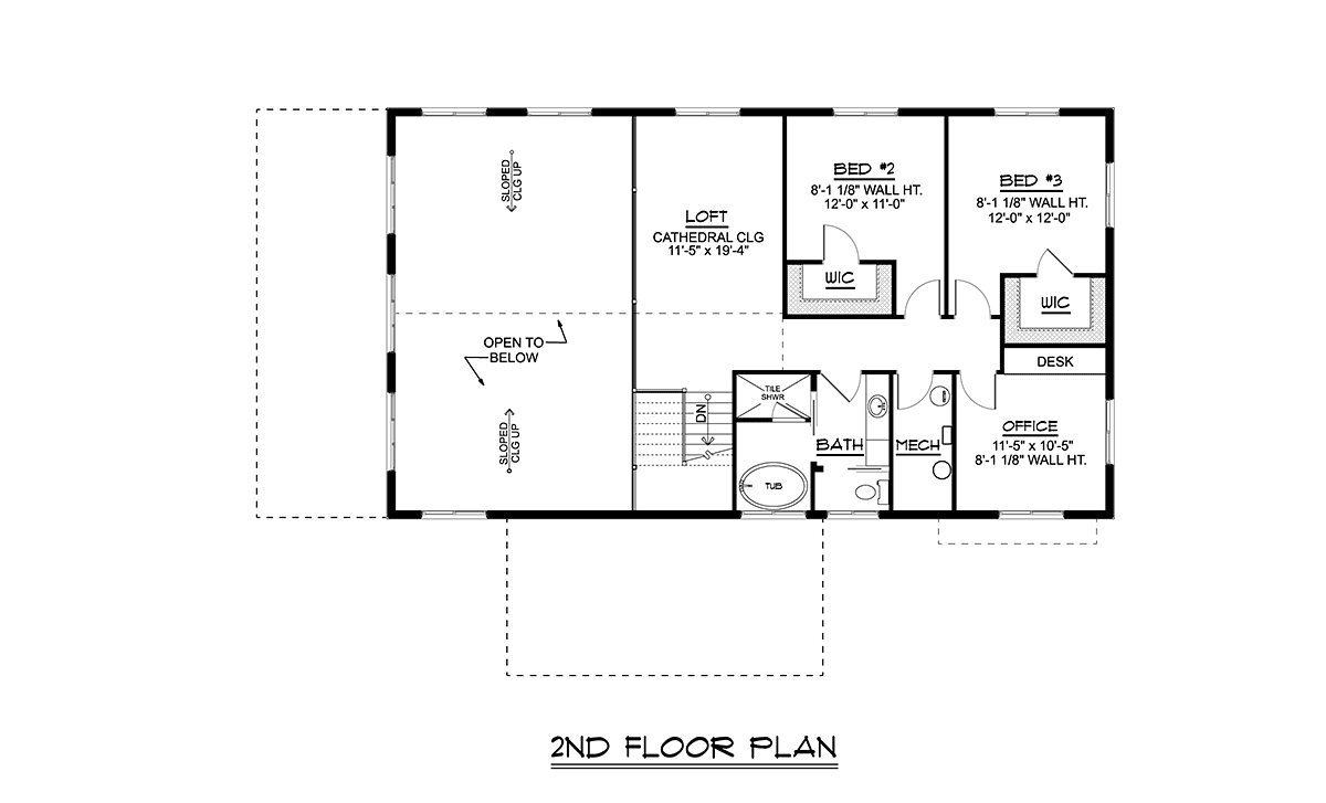 House Plan 41851 Level Two