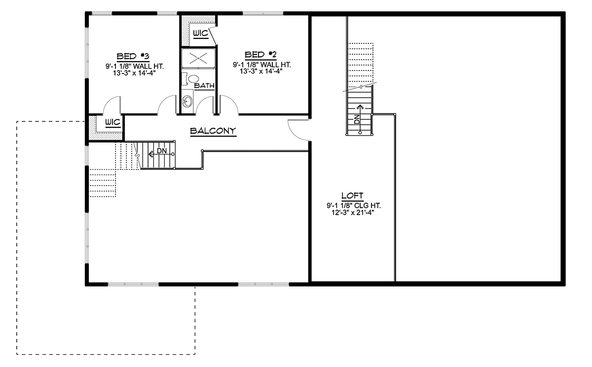 House Plan 41866 Level Two