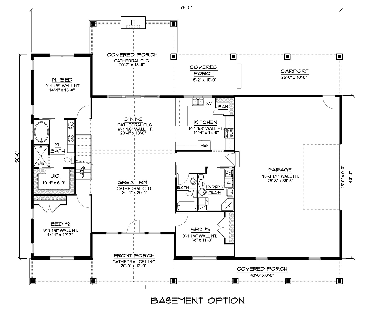 House Plan 41876 Alternate Level One