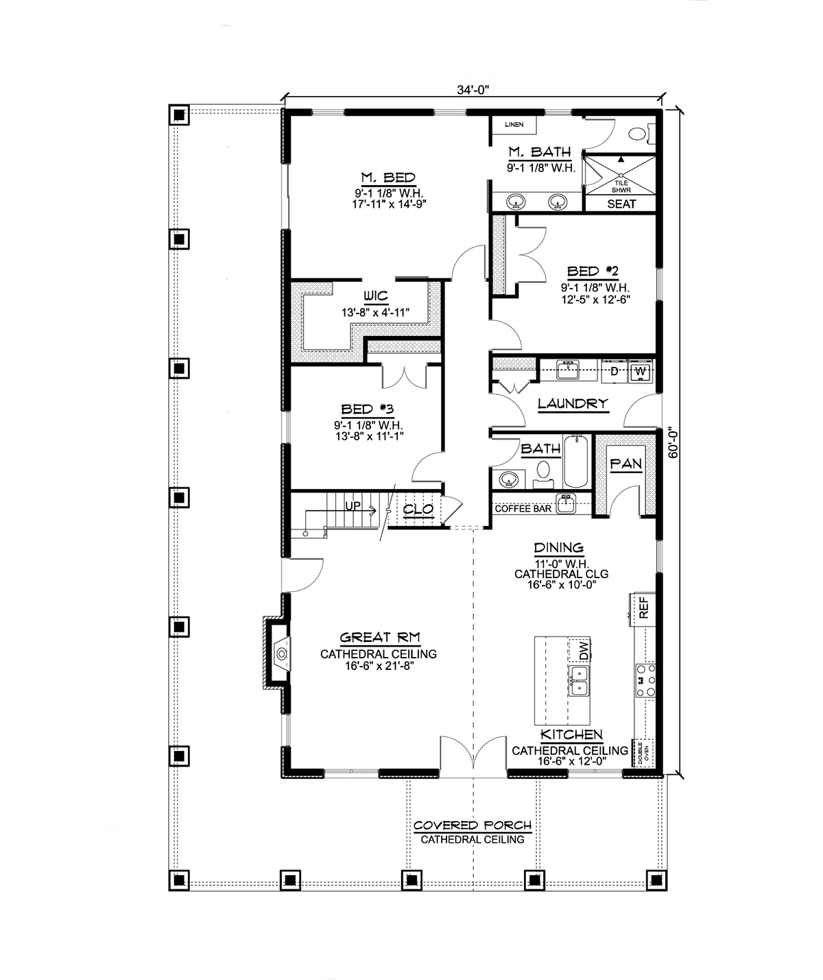 House Plan 41884 Level One