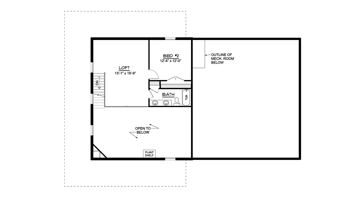 House Plan 41893 Level Two