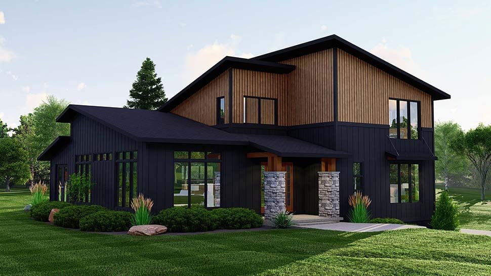 Modern Plan with 2230 Sq. Ft., 3 Bedrooms, 3 Bathrooms, 2 Car Garage Picture 4