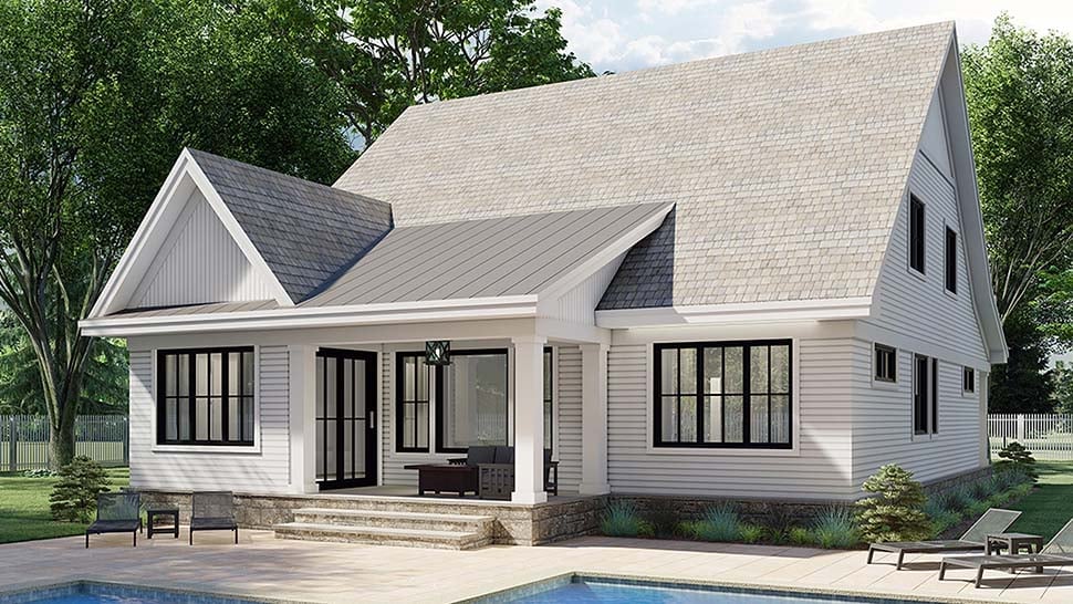 Farmhouse, New American Style Plan with 2889 Sq. Ft., 4 Bedrooms, 4 Bathrooms, 2 Car Garage Picture 5