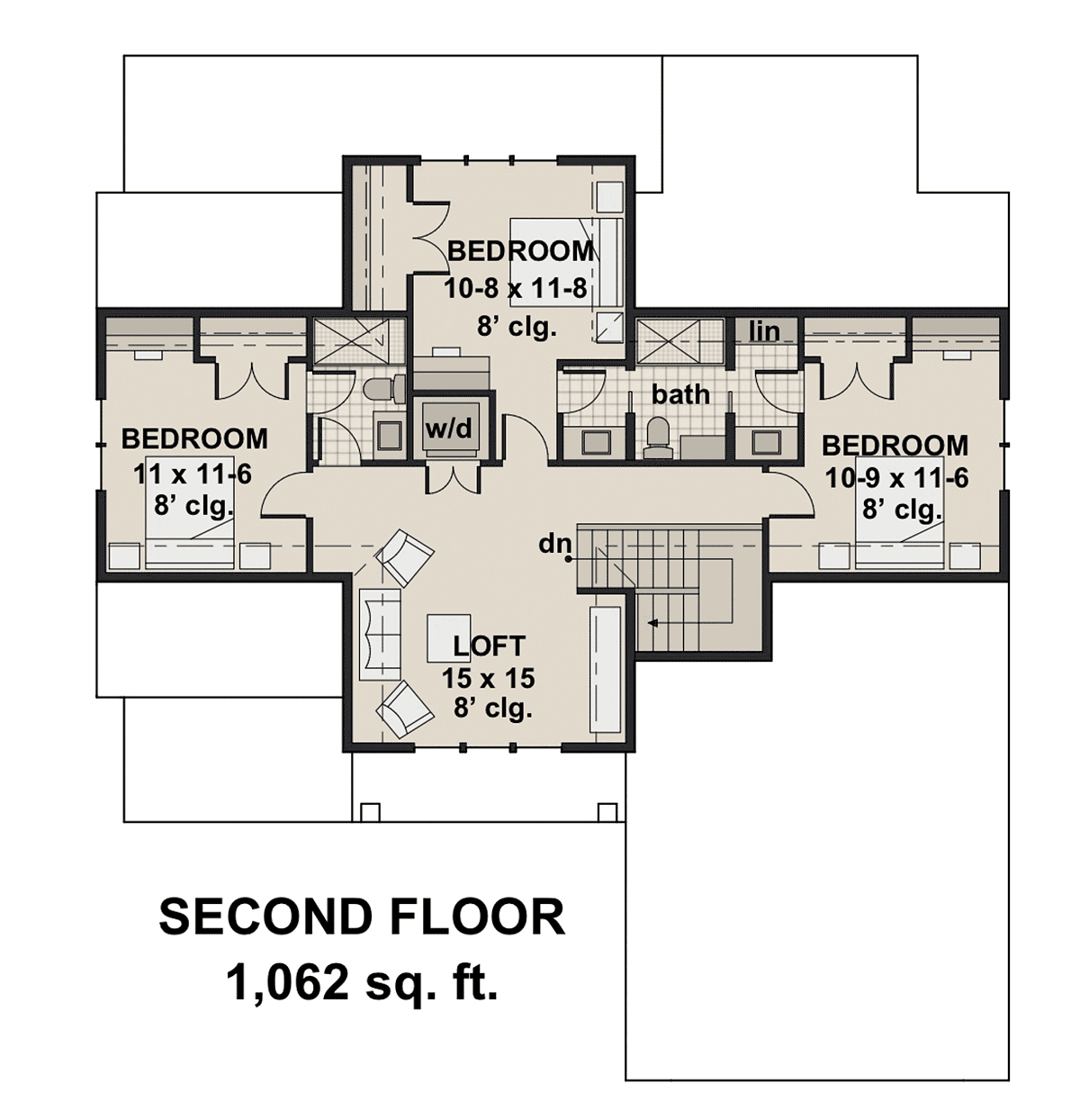 House Plan 41915 Level Two