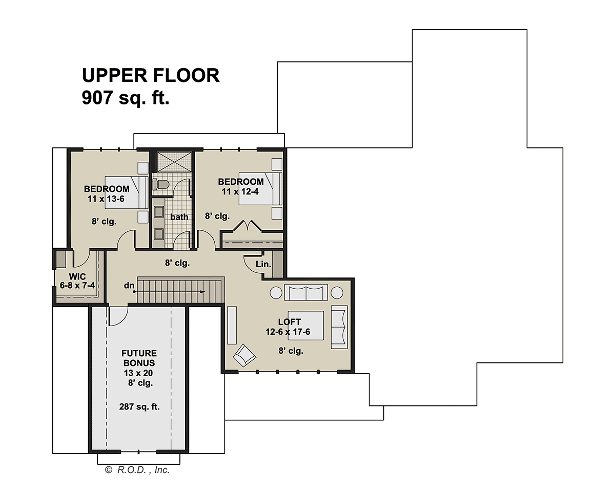 House Plan 41925 Level Two