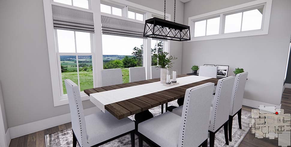 Farmhouse Plan with 3415 Sq. Ft., 4 Bedrooms, 3 Bathrooms, 2 Car Garage Picture 14