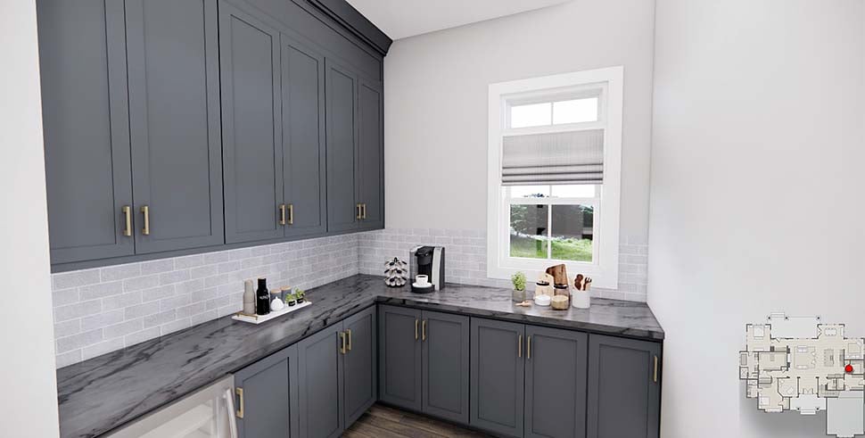Farmhouse Plan with 3415 Sq. Ft., 4 Bedrooms, 3 Bathrooms, 2 Car Garage Picture 17