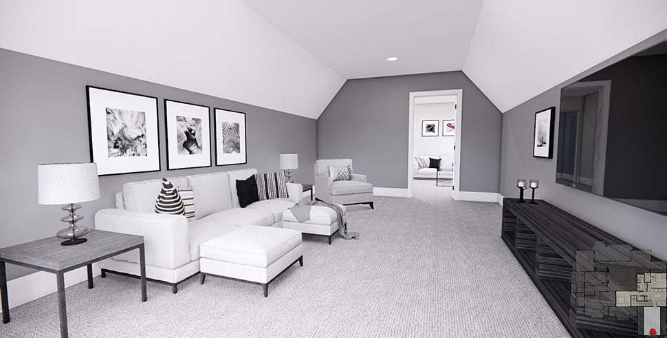 Farmhouse Plan with 3415 Sq. Ft., 4 Bedrooms, 3 Bathrooms, 2 Car Garage Picture 36