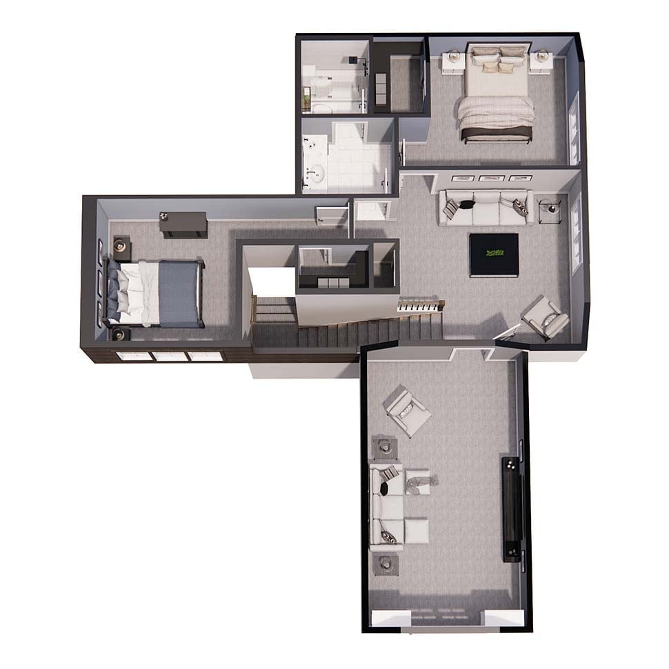 Farmhouse Plan with 3415 Sq. Ft., 4 Bedrooms, 3 Bathrooms, 2 Car Garage Picture 7