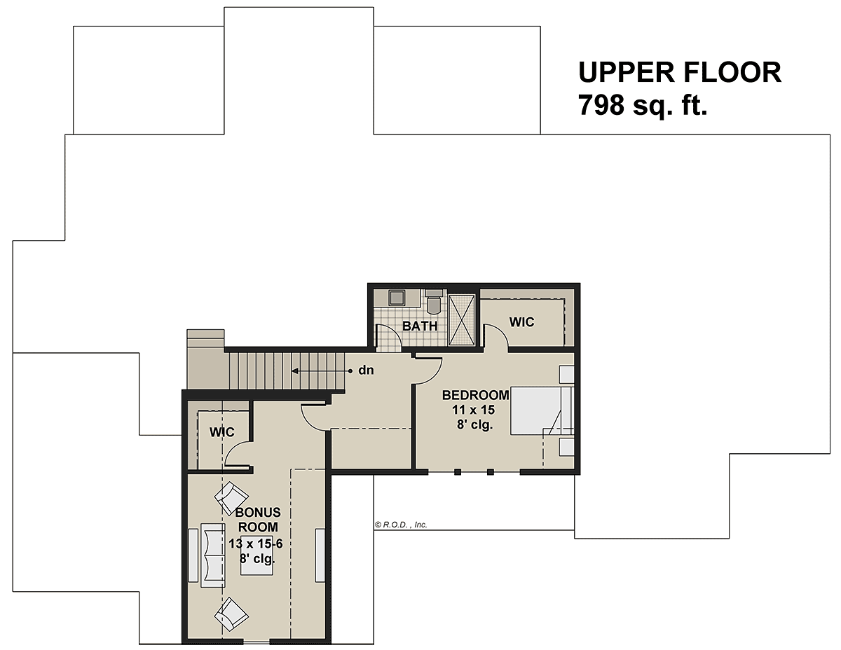 House Plan 41941 Level Two