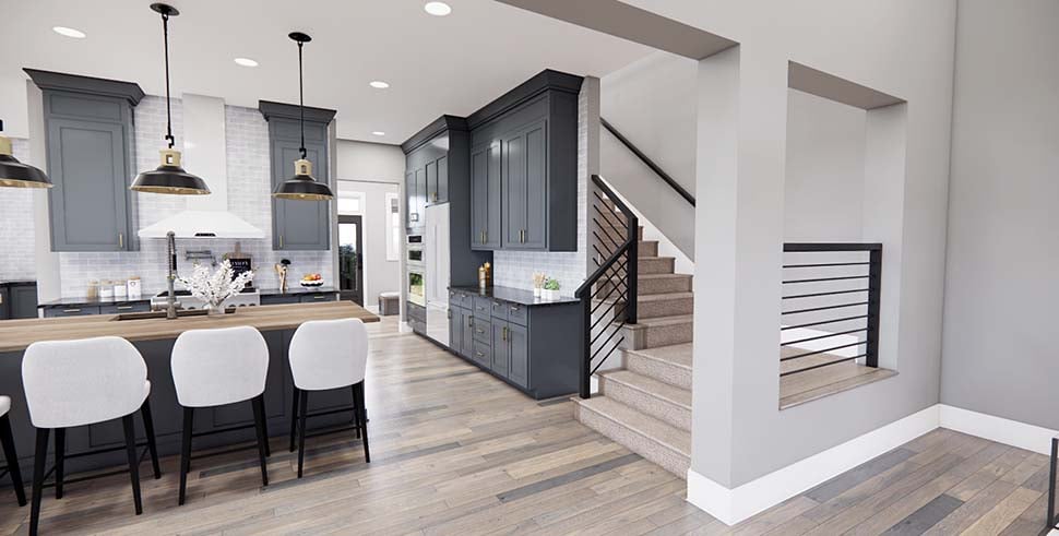 Contemporary, Country, Farmhouse Plan with 3482 Sq. Ft., 4 Bedrooms, 4 Bathrooms, 3 Car Garage Picture 15