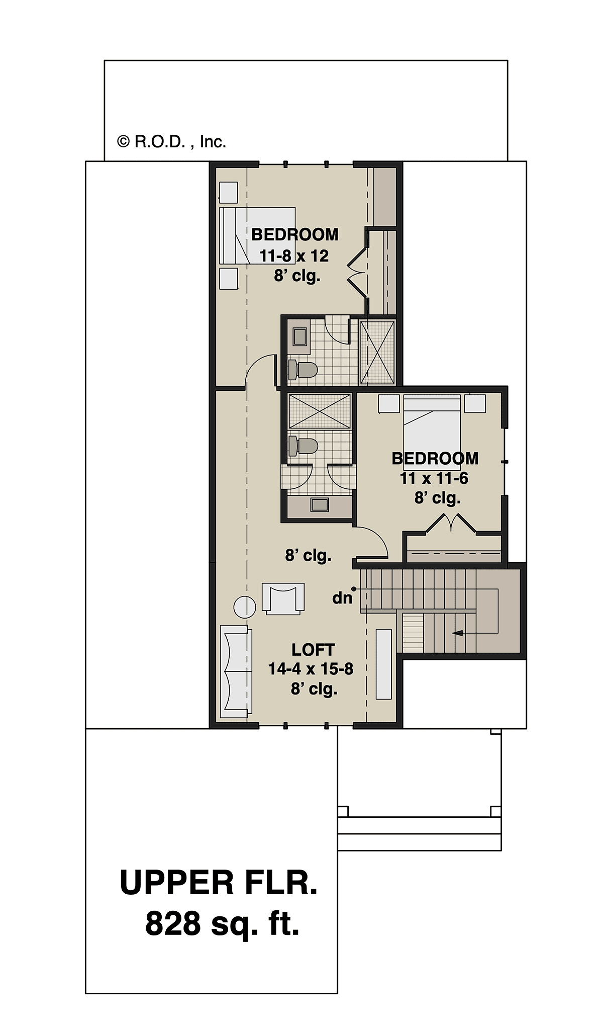 House Plan 41964 Level Two