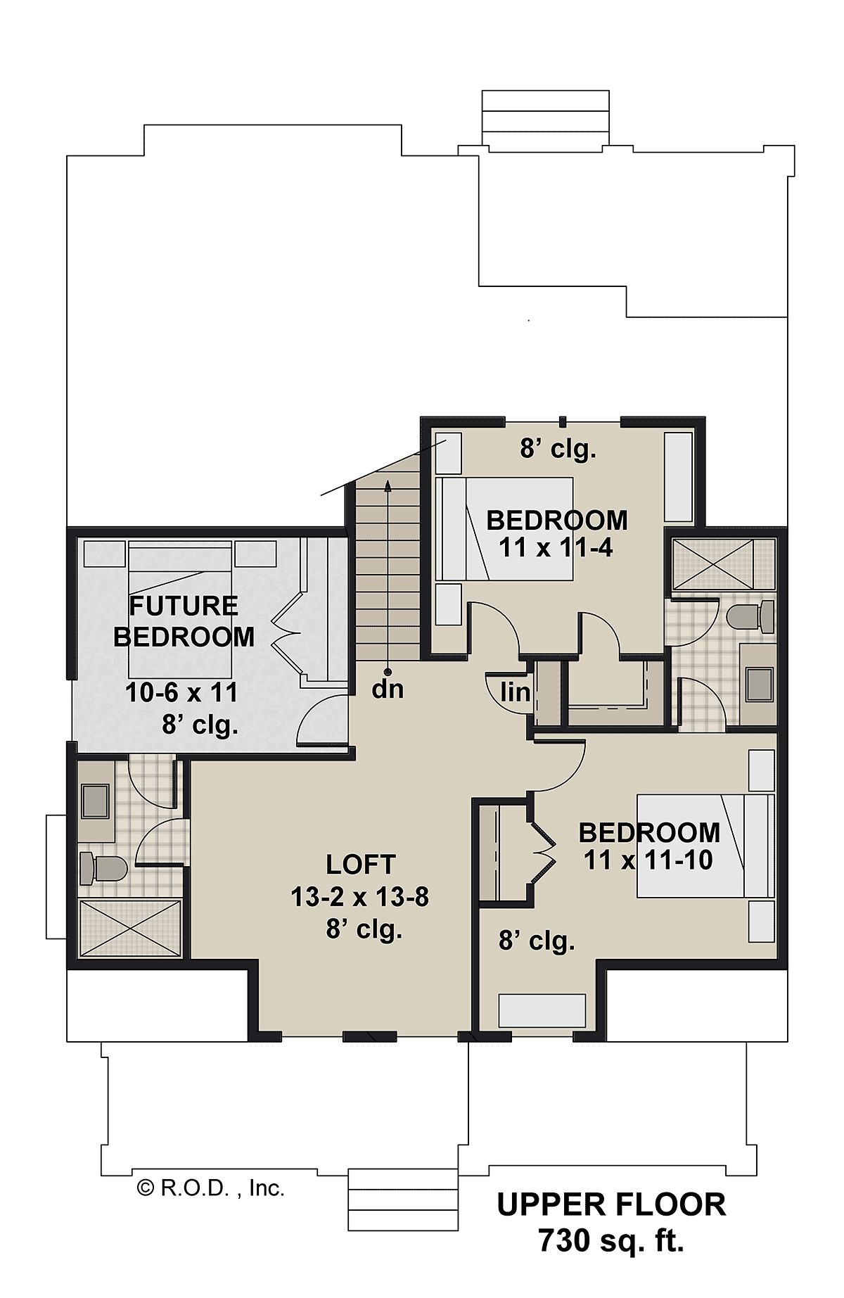 House Plan 41978 Level Two