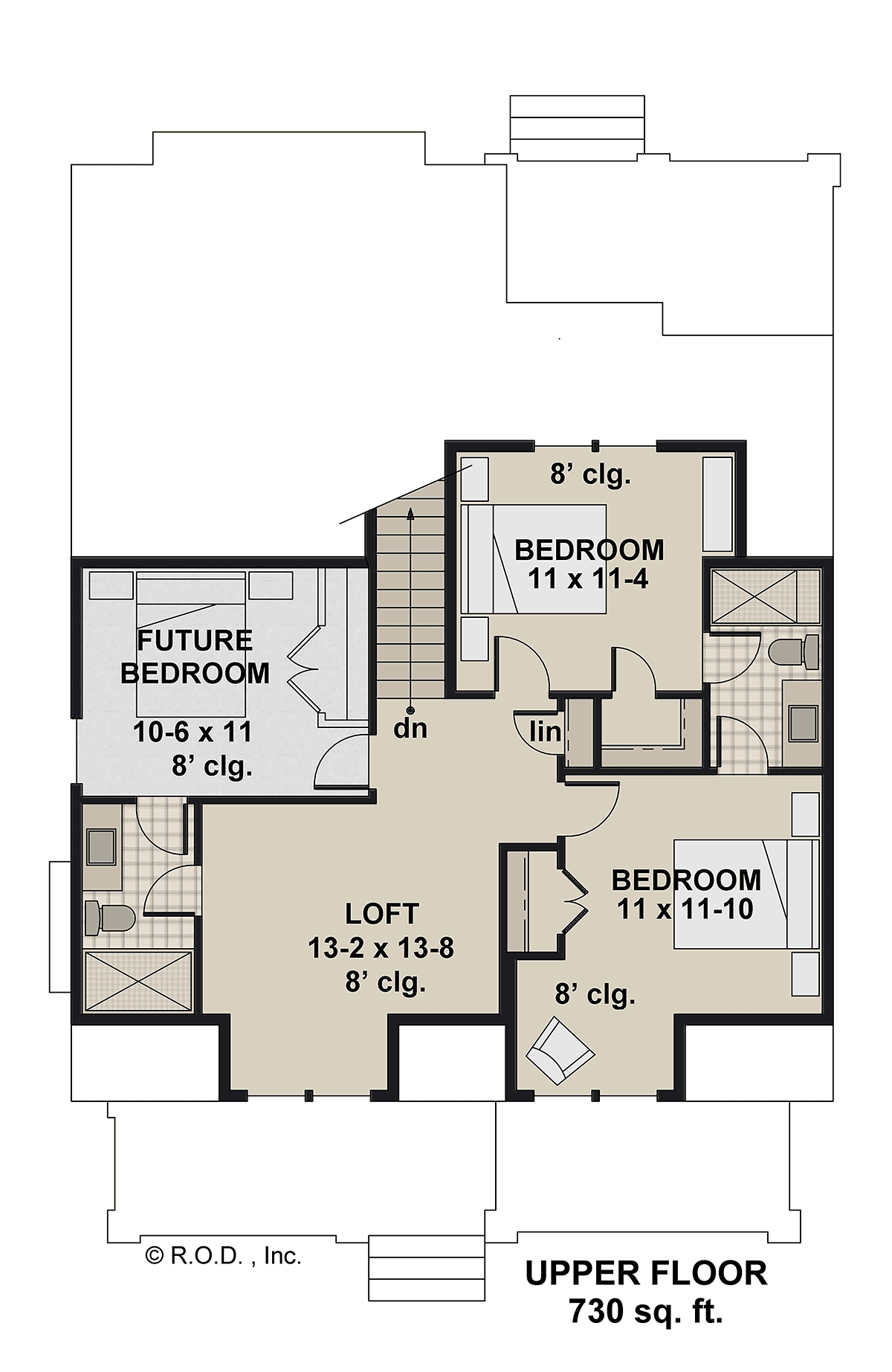 House Plan 41979 Level Two