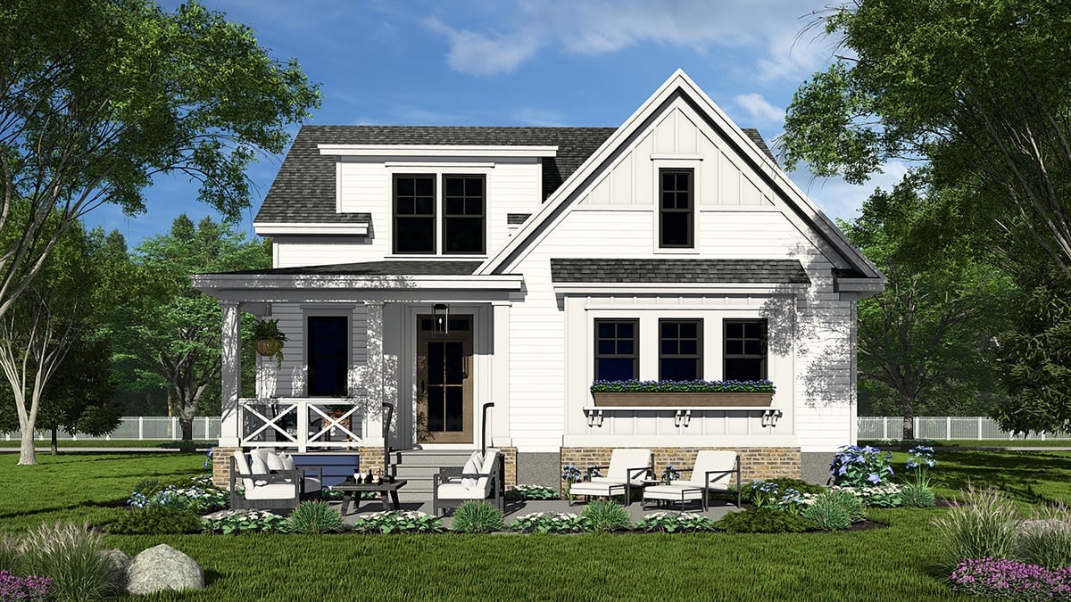 House Plan 41979 Rear Elevation