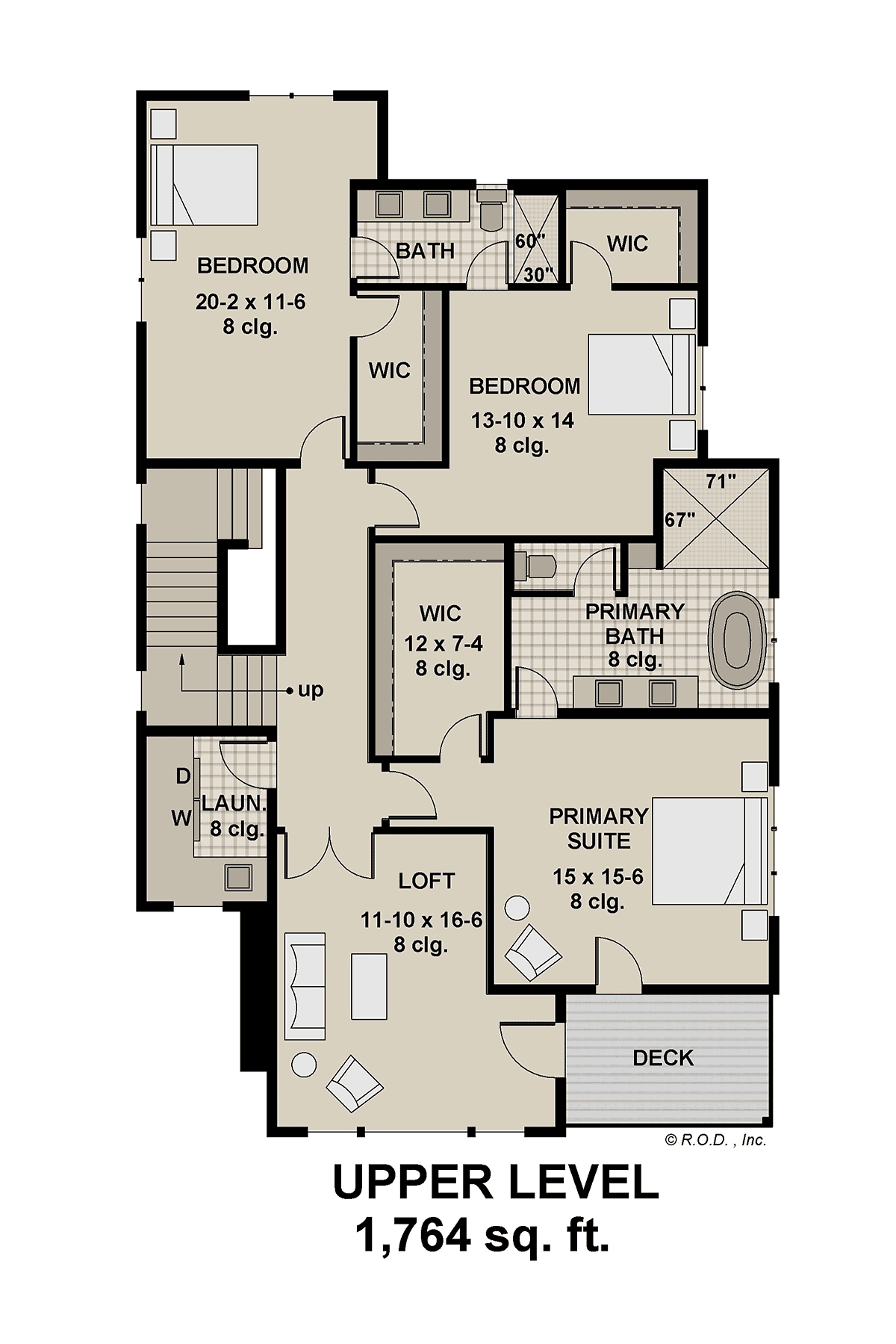 House Plan 41980 Level Two