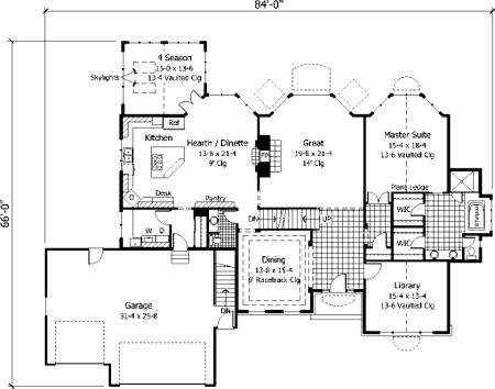 Plan 42211 | European Style with 4 Bed, 4 Bath, 3 Car Garage