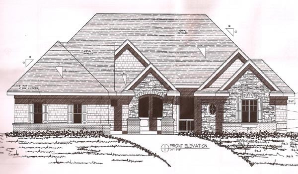 European, Traditional Plan with 5832 Sq. Ft., 4 Bedrooms, 4 Bathrooms, 4 Car Garage Picture 2