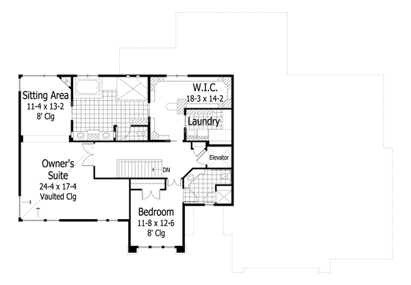 House Plan 42497 Level Two