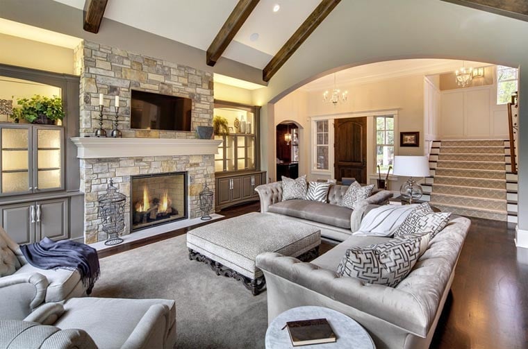 Plan with 4165 Sq. Ft., 3 Bedrooms, 4 Bathrooms, 3 Car Garage Picture 10