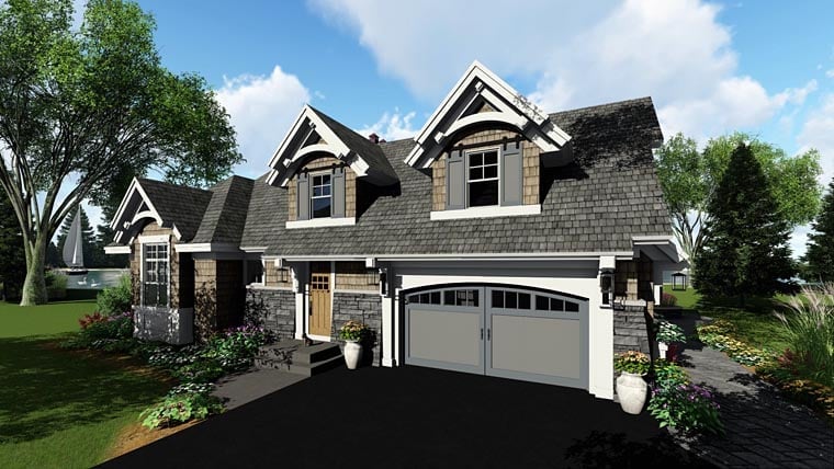 Bungalow, Cottage, Craftsman, Tudor Plan with 2370 Sq. Ft., 4 Bedrooms, 3 Bathrooms, 2 Car Garage Picture 5