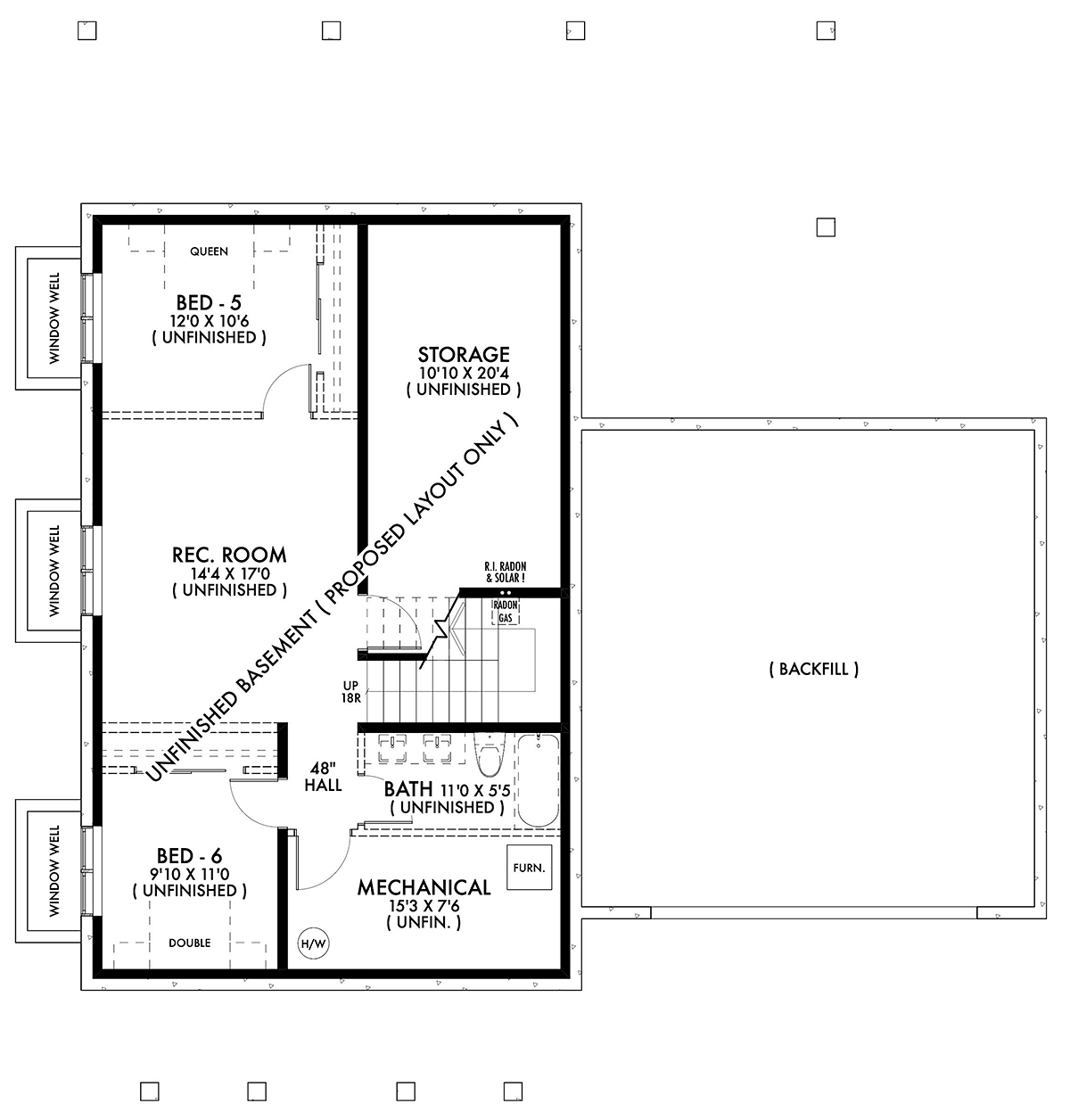 House Plan 42905 Lower Level